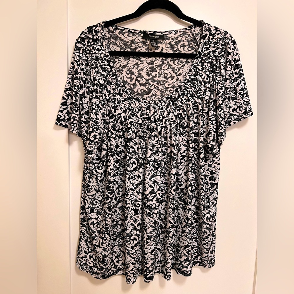 Style & Co Scoop Neck Blouse